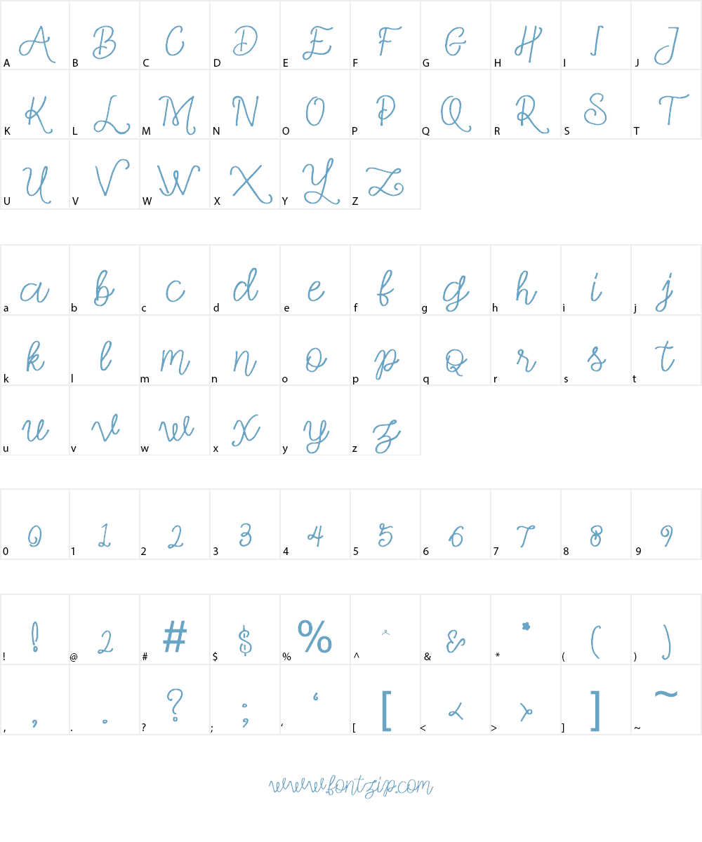Simple Swirl Font Character